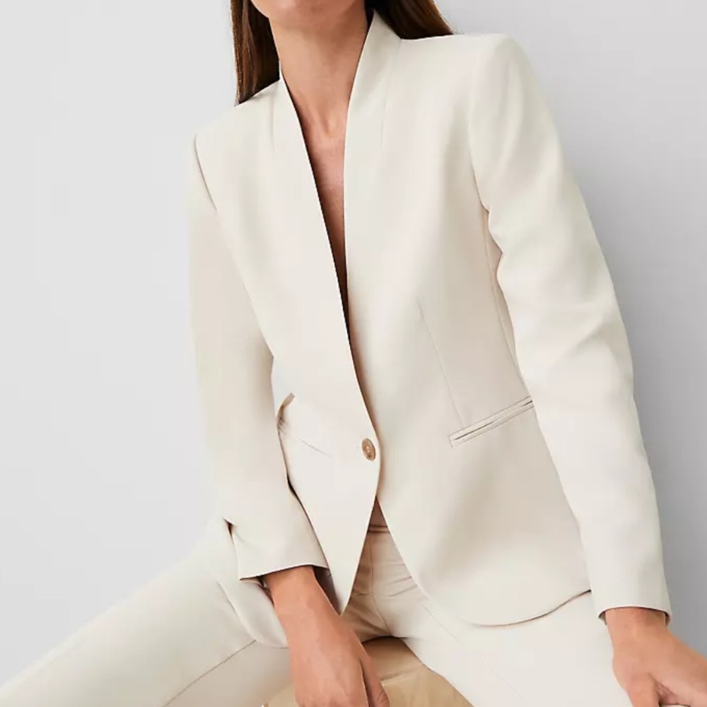 Ann Taylor Cream Blazer